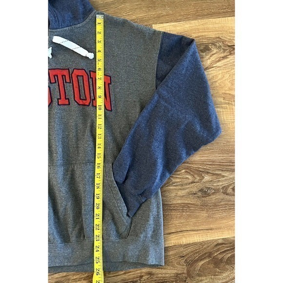 Women’s Blue Red Boston Long Sleeved Hoodie Sweatshirt Sz:Large EUC - Picture 5 of 8